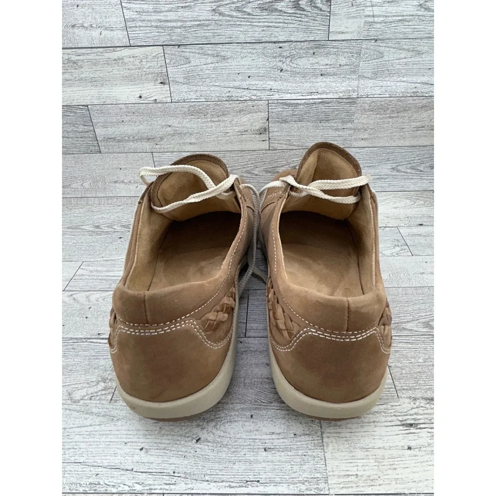 Aetrex DM302 Brown Leather Lace Up Orthopedic Walking Sneakers Men Sz 10.5-11‎